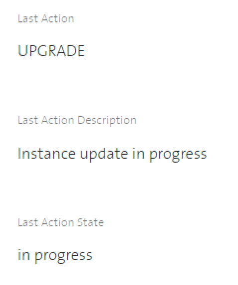 Initiate cluster upgrade form