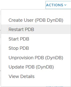 Restart PDB