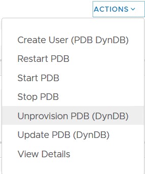 Unprovision PDB