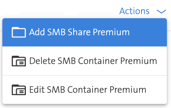 Image with SMB-Share Dropdown
