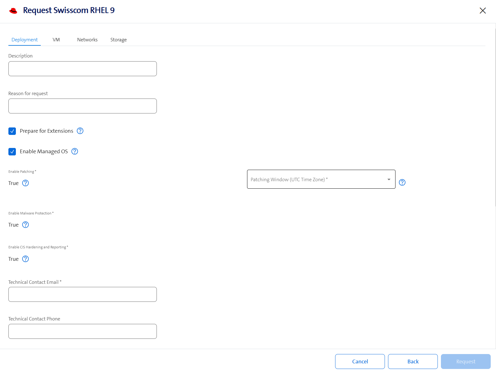 Create a Managed RHEL - Step 1