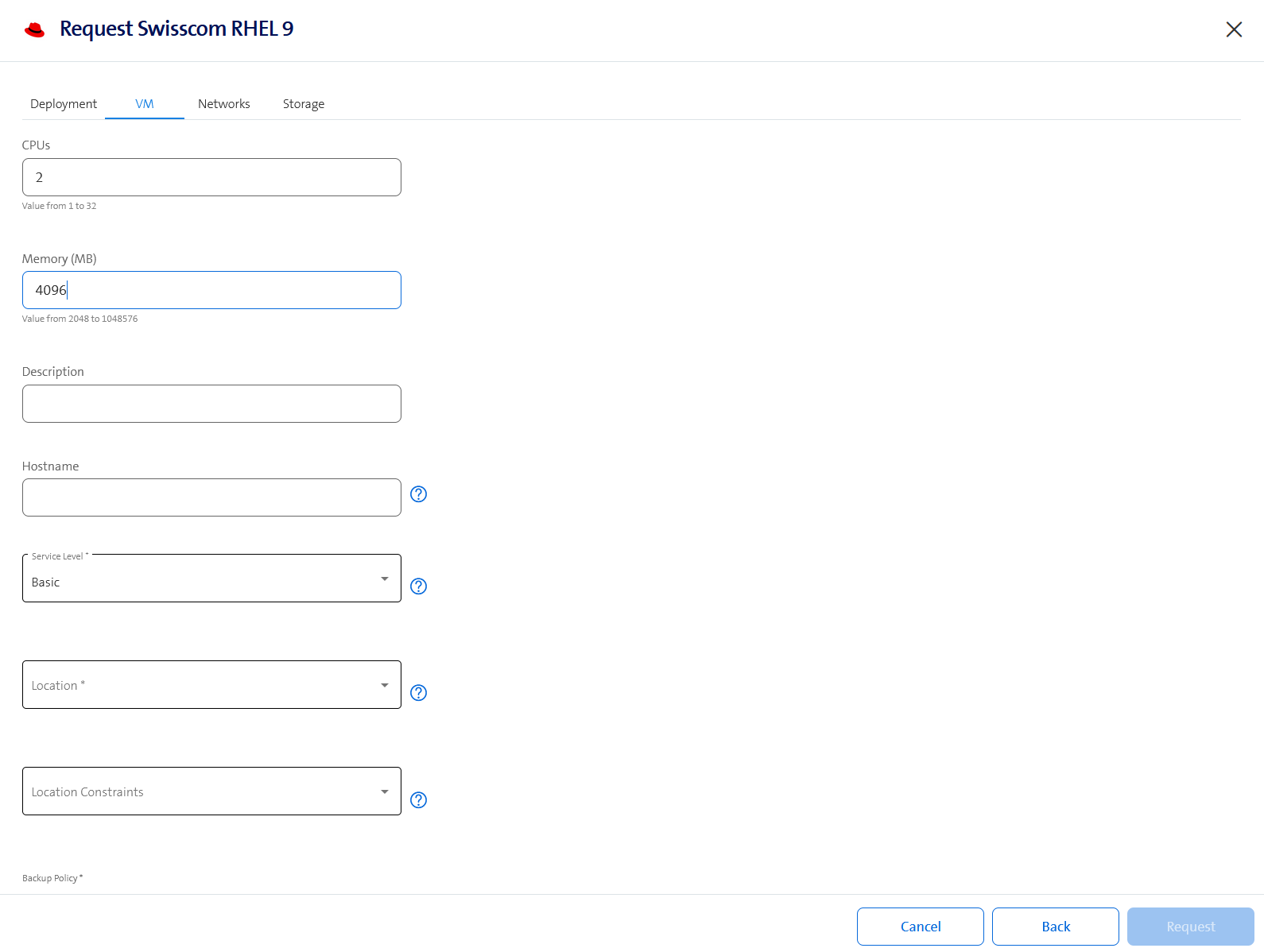 Create a Managed RHEL - Step 2