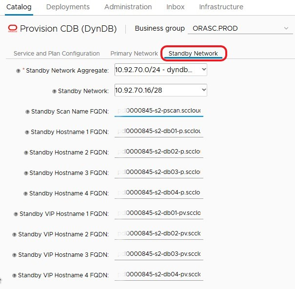 Network Information Standby Site