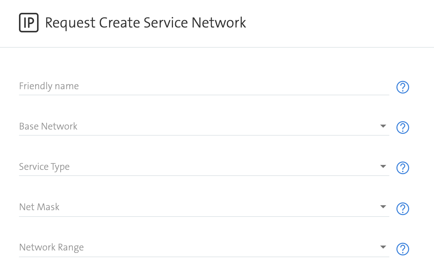 Create a service network