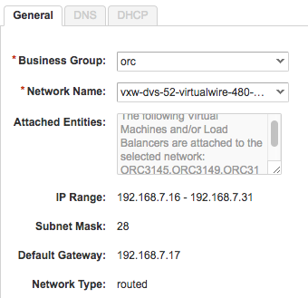 Update Routed Network Common Form